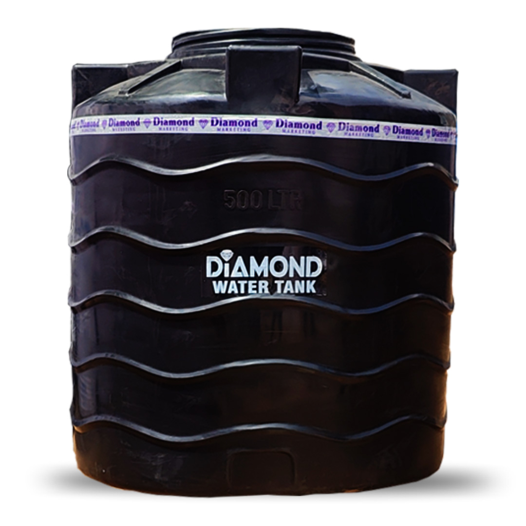500 Litre Black Plastic Water Storage Tank at Best Price